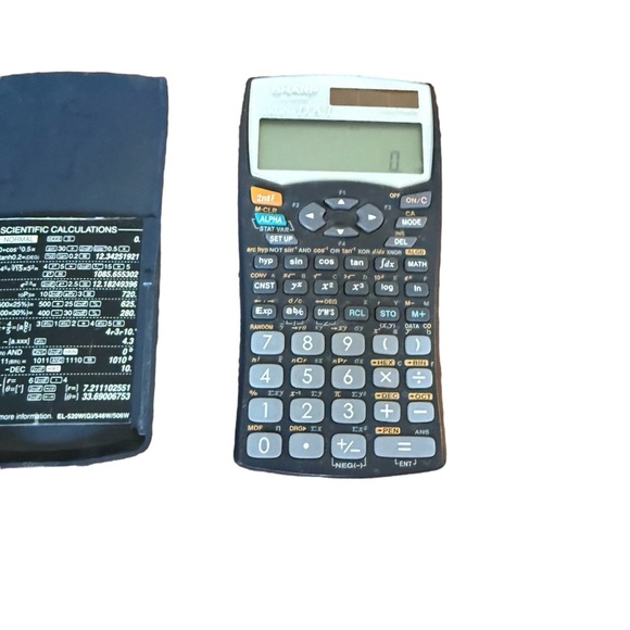 SHARP EL-506W Scientific Calculator Advanced D.A.L. Twin Power Solar & Battery - Picture 2 of 3